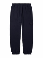 Stone Island - Ghost Tapered Wool and Cotton-Blend Jersey Sweatpants - Blue