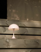 Louis Poulsen Panthella 160 Portable Pale Rose Acryl   Universal Plug Pink Lighting