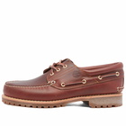 Timberland Men's 3-Eye Classic Lug Shoe in Burgundy Full Grain