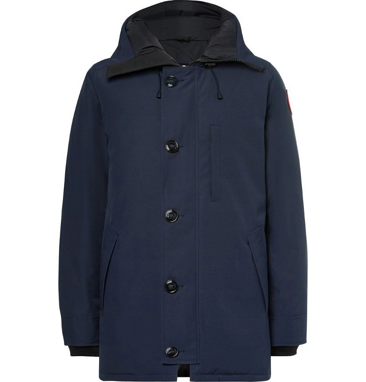 Photo: Canada Goose - Chateau Shell Hooded Down Parka - Blue