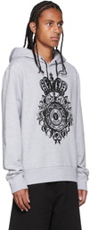 Versace Jeans Couture Grey V-Emblem Hoodie