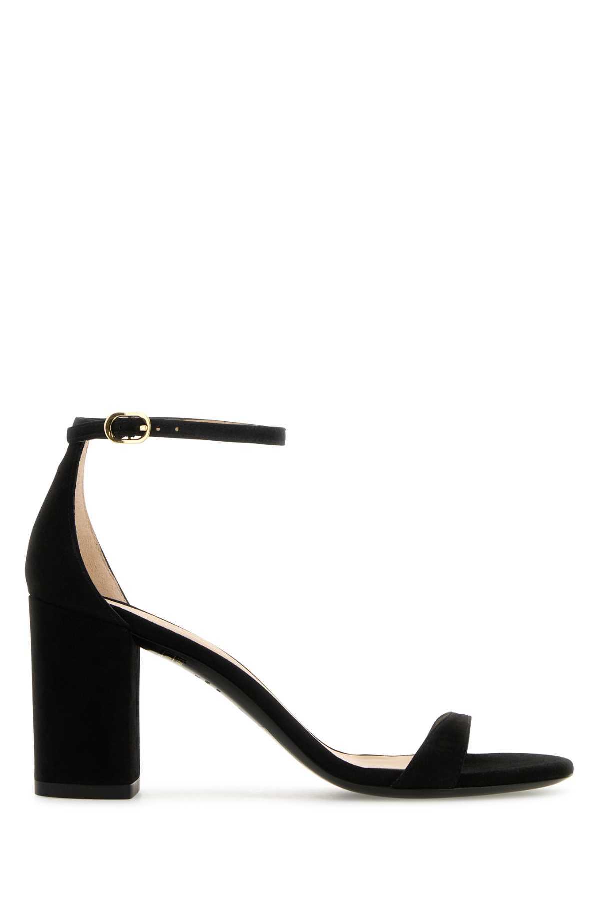 Sandali Stuart Weitzman Nudist Argento Scuro – Nuovi In Scatola, US 9, Tacco 4.5″