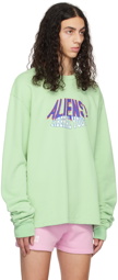 Liberal Youth Ministry SSENSE Exclusive Green Aliens Sweatshirt
