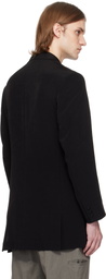 Y's For Men Black Right Double Rimmed Pocket Blazer