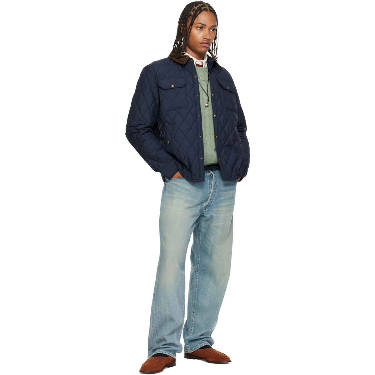 Polo Ralph Lauren Navy 'The Beaton' Quilted Jacket