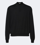 The Row Blainy wool and cashmere polo sweater