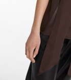 Saint Laurent Sheer silk blouse