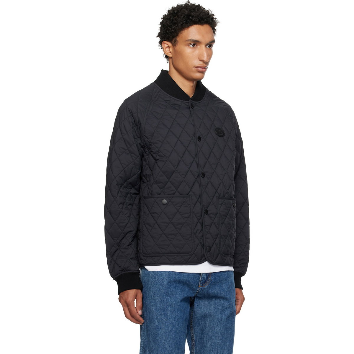 Burberry Black Quilted Nylon Jacket