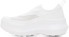 Comme des Garçons White Salomon Edition Slip-On Platform Sneakers