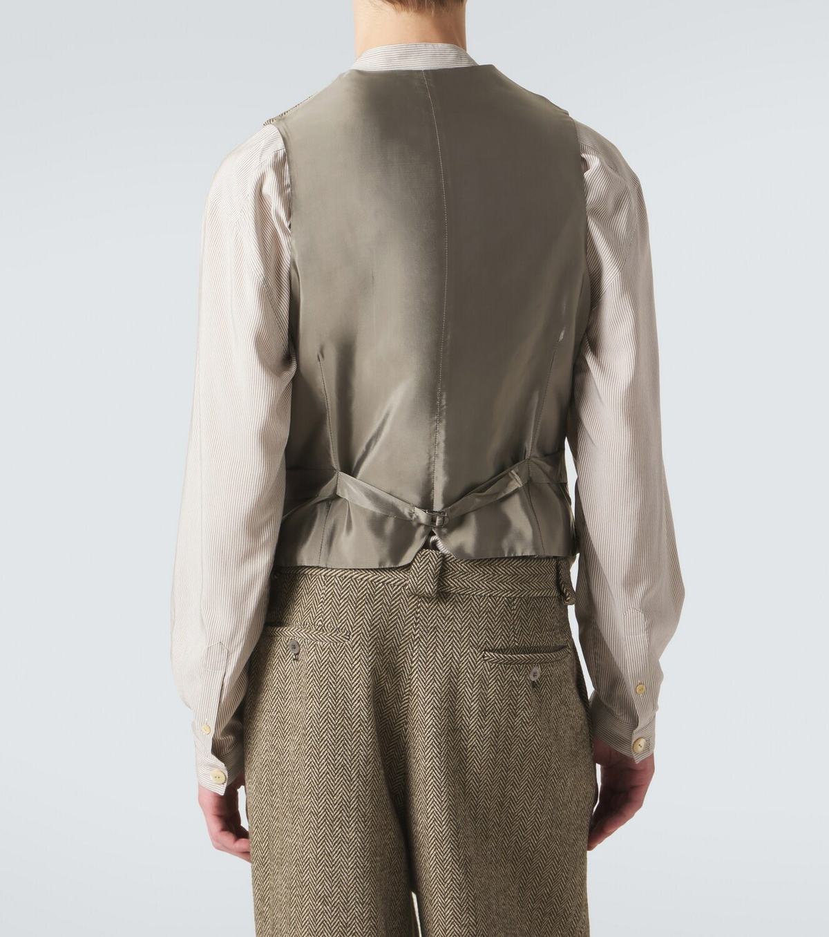 Giorgio Armani Cotton and wool-blend vest