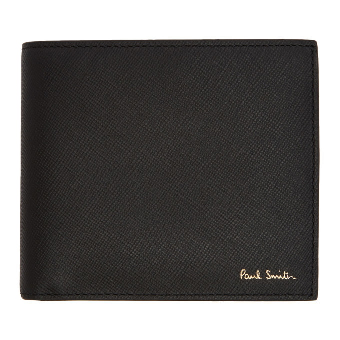 Photo: Paul Smith Black Straw Grain Racing Bifold Wallet