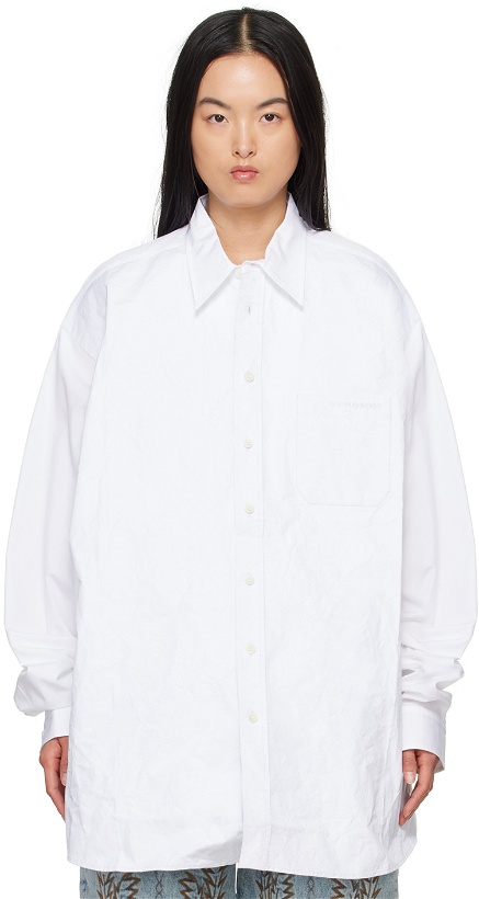 Photo: Y/Project White Scrunched Shirt