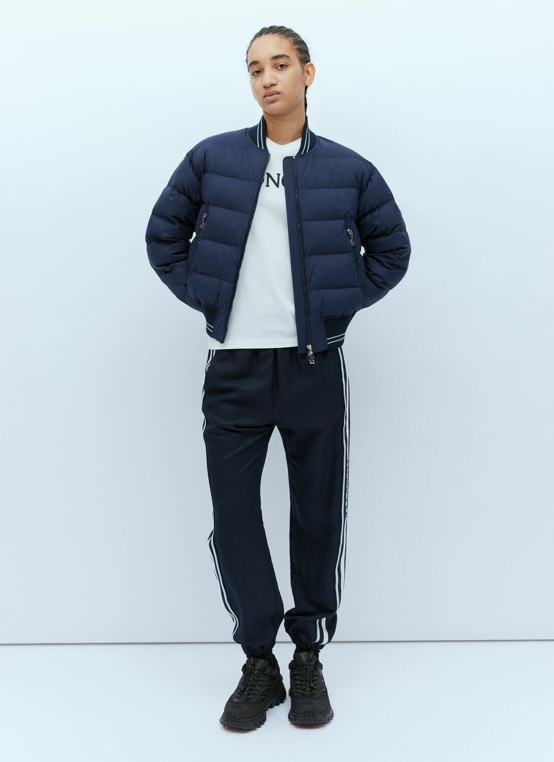 Moncler Logo Embroidery Track Pants