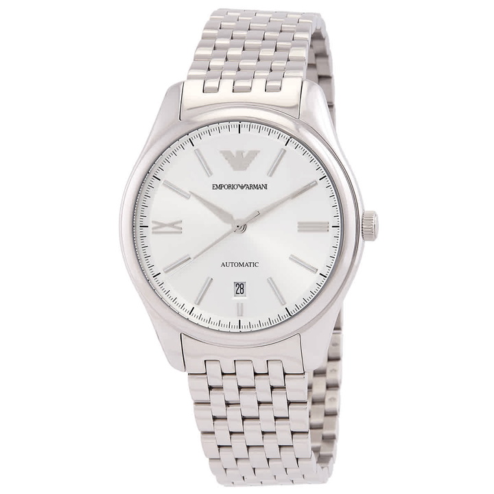Photo: Emporio Armani Automatic Silver Dial Mens Watch AR60076