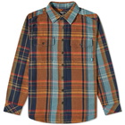 KAVU Men's Carrick Blend Overshirt in Ocean Depth