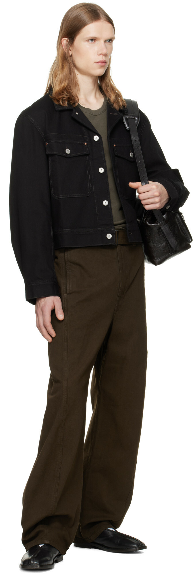 LEMAIRE Black Denim Trucker Jacket