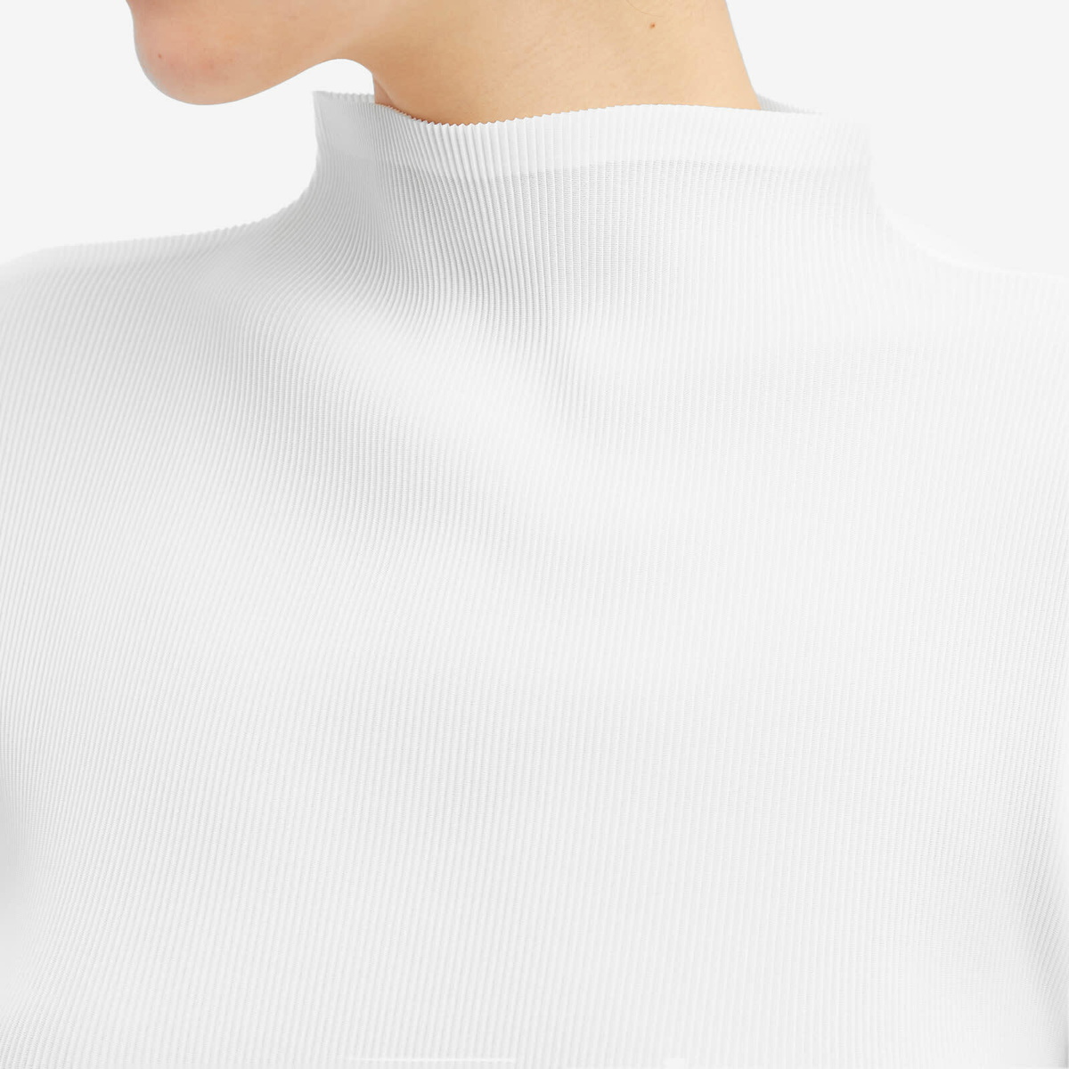Pleats Please Issey Miyake Women's Mist Basics Top in White