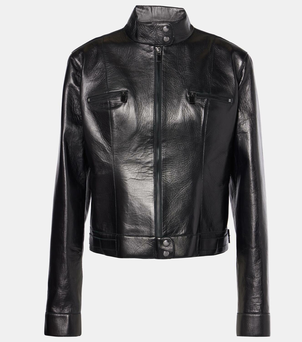 Magda Butrym Leather biker jacket Magda Butrym