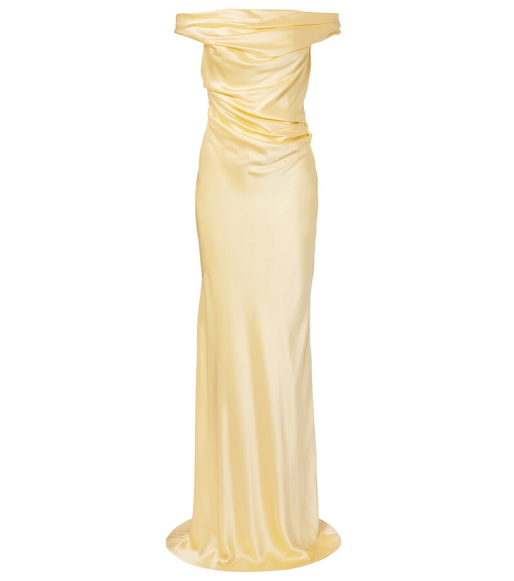Photo: The Sei Bardot draped silk charmeuse gown