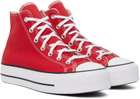 Converse Red Chuck Taylor All Star Lift Hi Sneakers