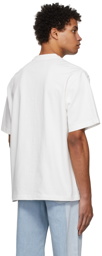 Feng Chen Wang White Paneled Collar T-Shirt