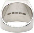 Bleue Burnham SSENSE Exclusive Silver 'Find Beauty In Every Moment' Ring