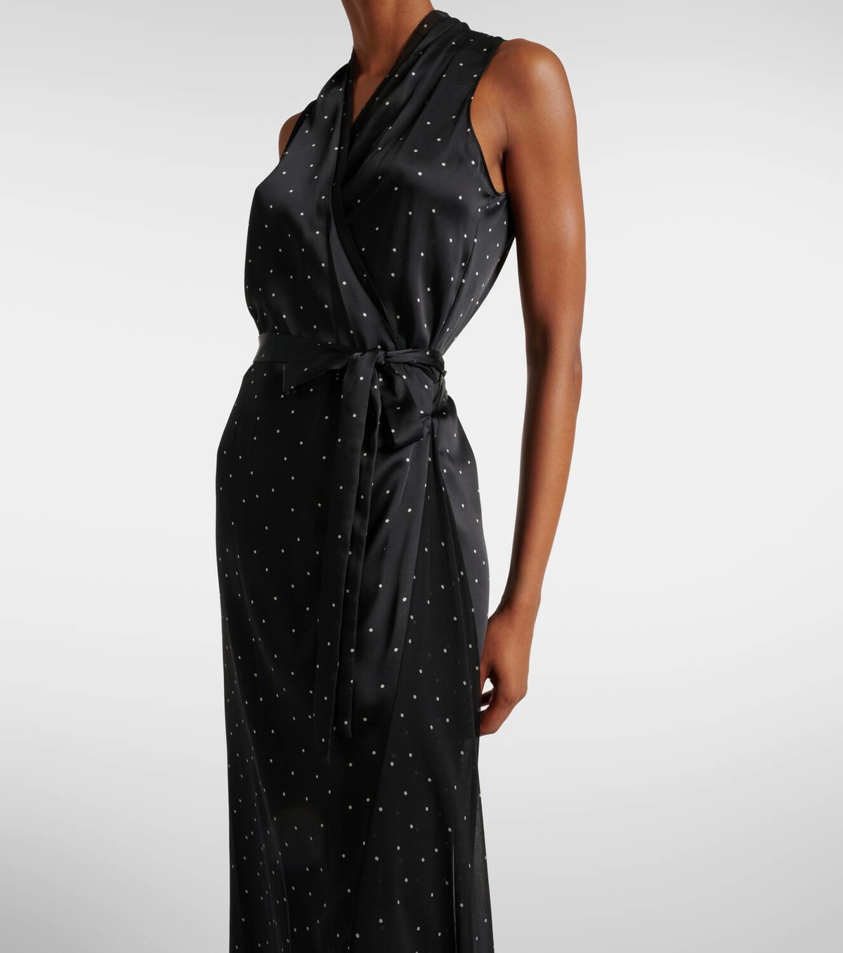 Vince Polka-dot chiffon wrap dress Vince Vince Polka-dot chiffon wrap dress Vince