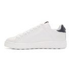 Coach 1941 White and Navy C101 Low-Top Sneakers