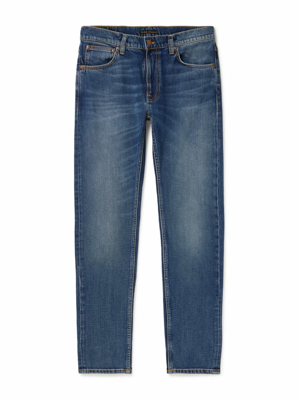 Photo: Nudie Jeans - Lean Dean Straight-Leg Jeans - Blue