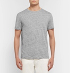 Theory - Essential Mélange Linen T-Shirt - Gray