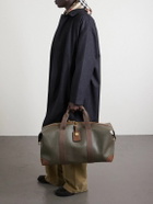 Mulberry - Heritage Medium Clipper Leather-Trimmed Scotchgrain Weekend Bag