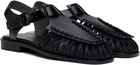 HEREU Black Alaro Sandals