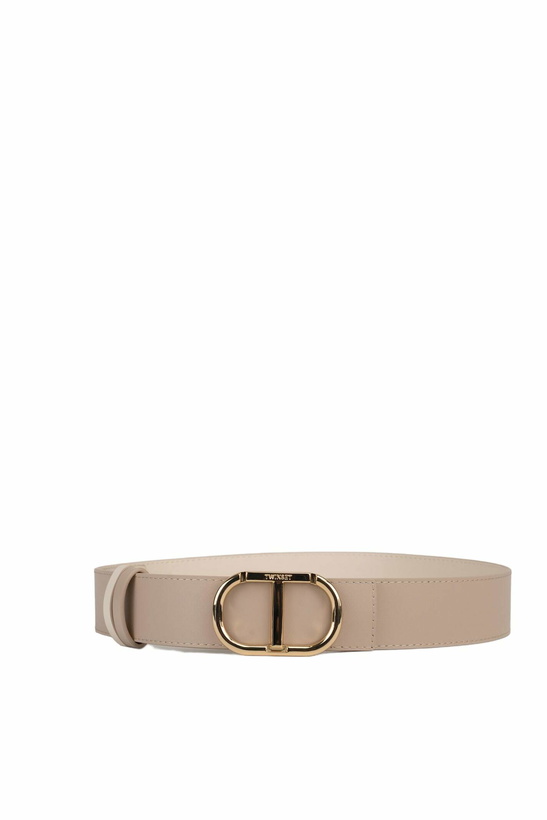 Photo: TwinSet Ginger/snow Reversible Leather Belt