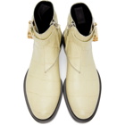 Givenchy Yellow Croc Padlock Boots