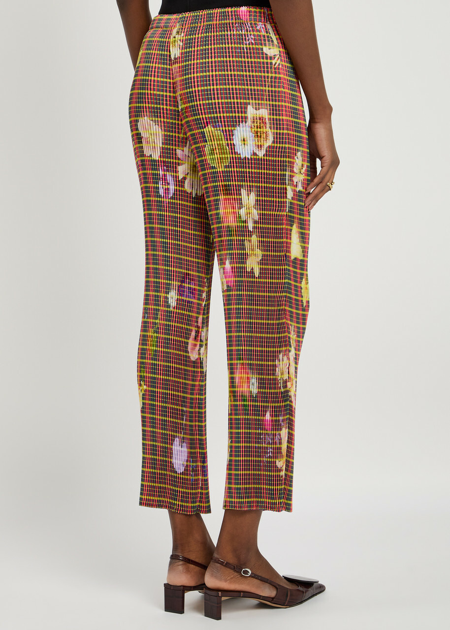 Julia Heuer Jack Kristall Plissé Satin Trousers Multicoloured 1