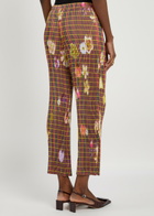 Julia Heuer Jack Kristall Plissé Satin Trousers Multicoloured 1