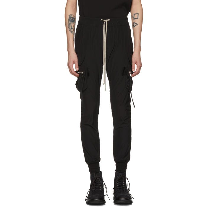 Photo: Rick Owens Black Jog Cargo Pants 