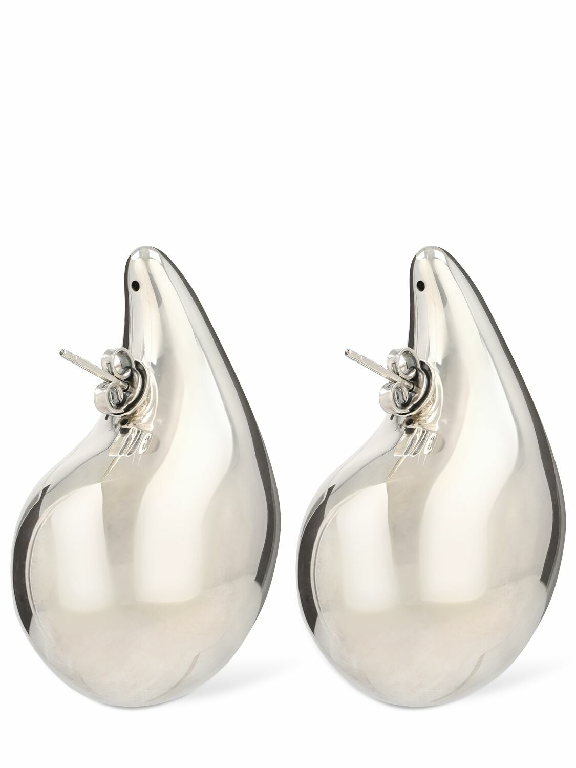 BOTTEGA VENETA - Large Drop Silver Earrings Bottega Veneta