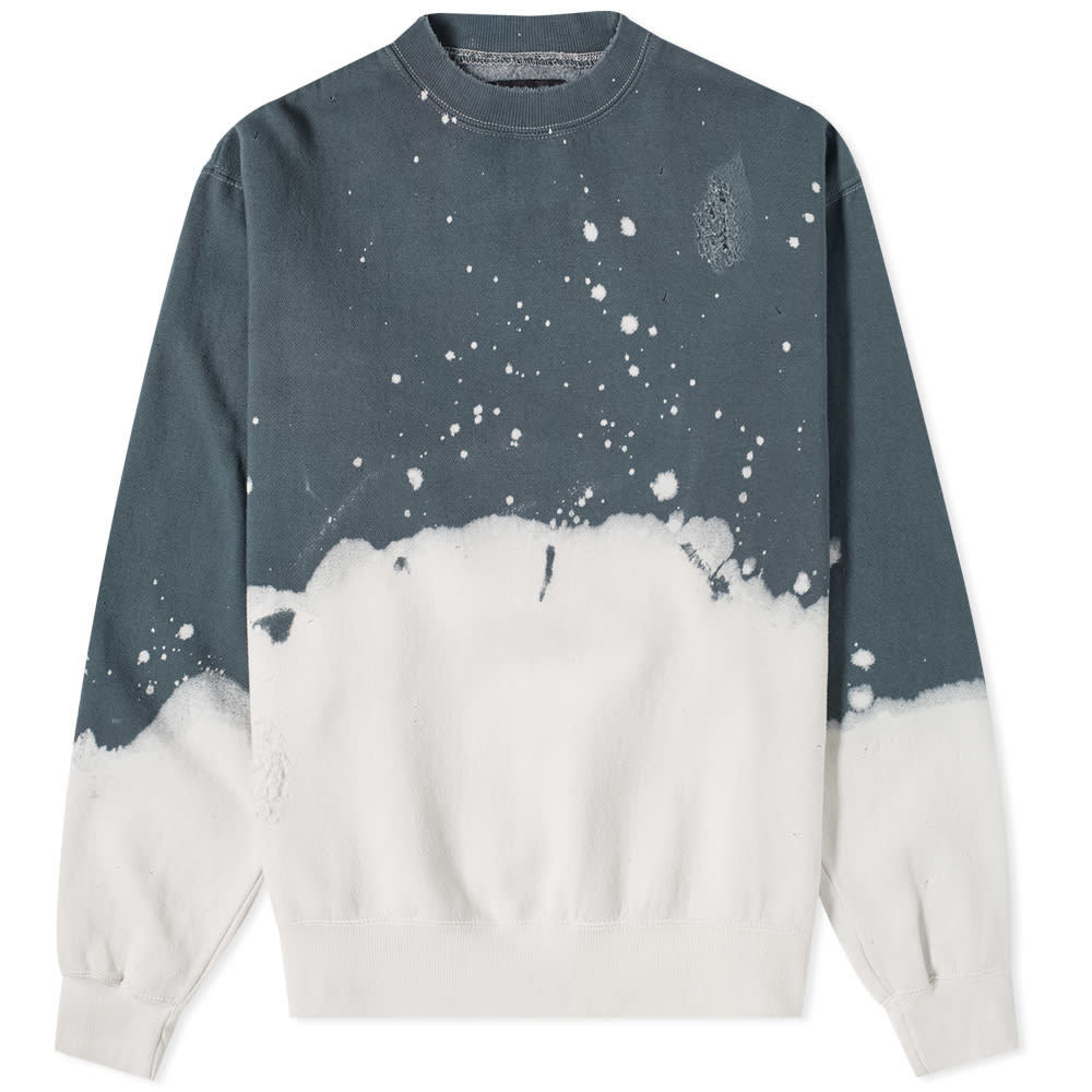 La Detresse Acid Wash Crew Sweatshirt LA Detresse