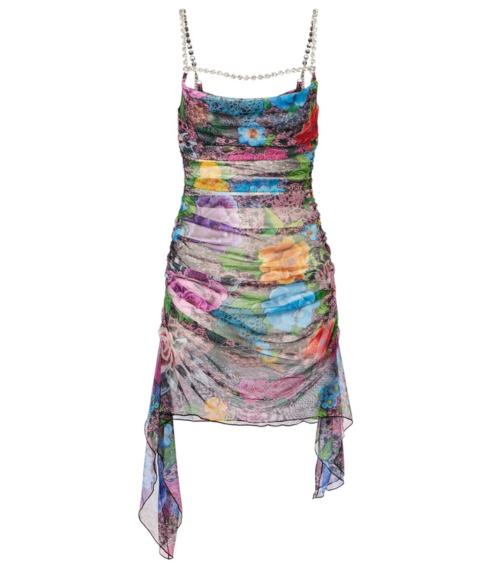 Photo: Area Crystal-embellished tulle minidress
