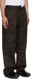 Andersson Bell Brown Crossover Carpenter Wide Leg Jeans