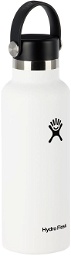 Hydro Flask White Standard Mouth Bottle, 18 oz