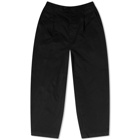 Junya Watanabe MAN Men's Nylon Twill Pleated Pants in Black