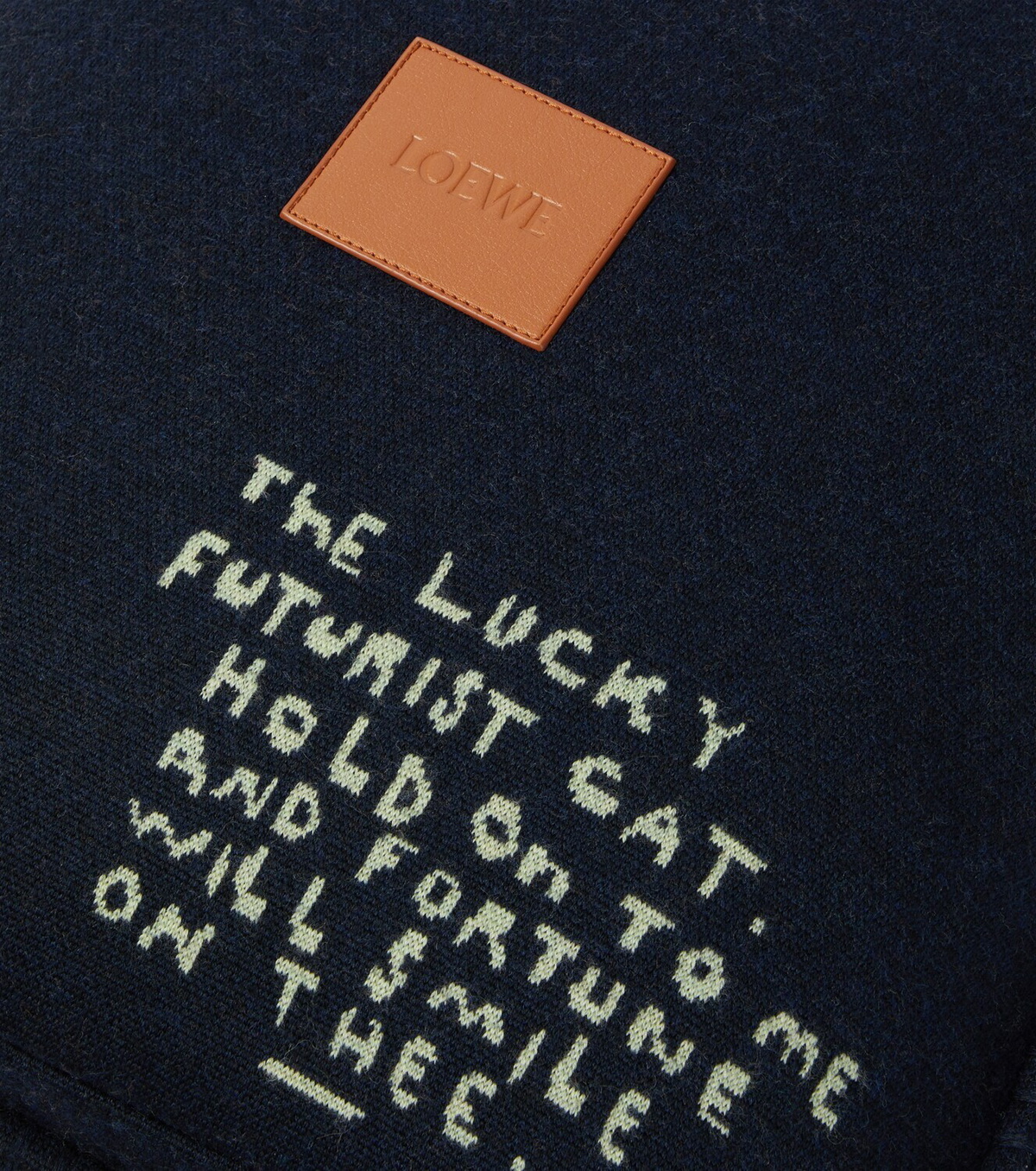 Loewe x Louis Wain wool jacquard cushion