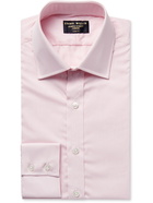 EMMA WILLIS - Slim-Fit Checked Cotton-Poplin Shirt - Pink