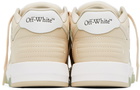 Off-White Beige & White Out Of Office Sneakers