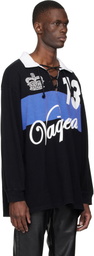 VAQUERA Black Rugby Polo