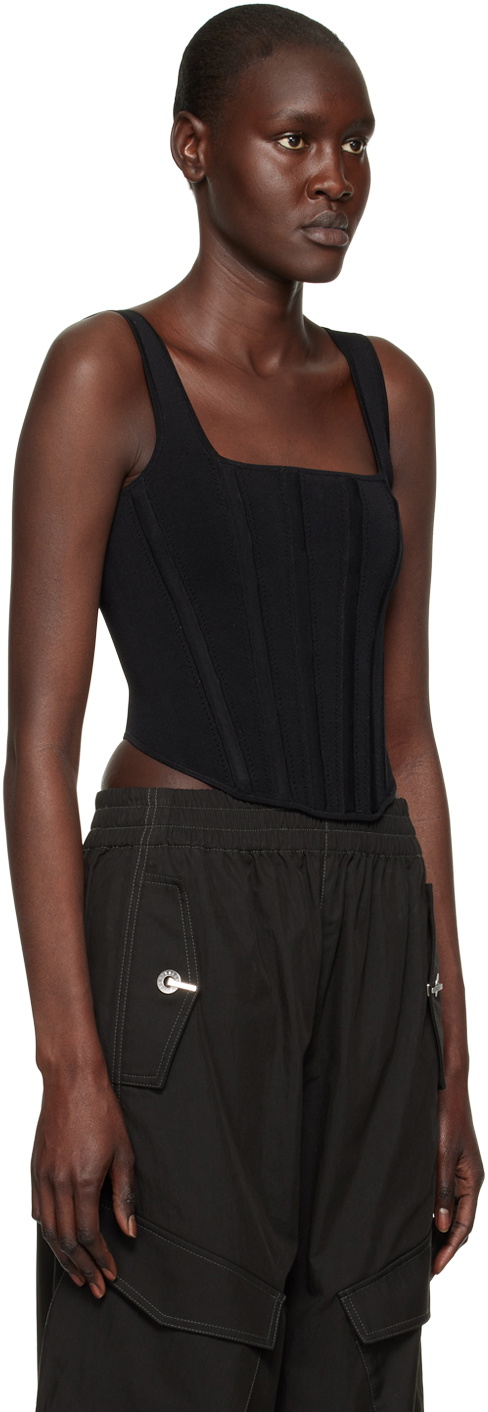 Dion Lee Black Corset Tank Top