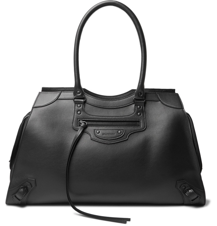 Photo: Balenciaga - Neo Classic Large Full-Grain Leather Tote Bag - Black