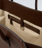 The Row Marlo 17 leather tote bag